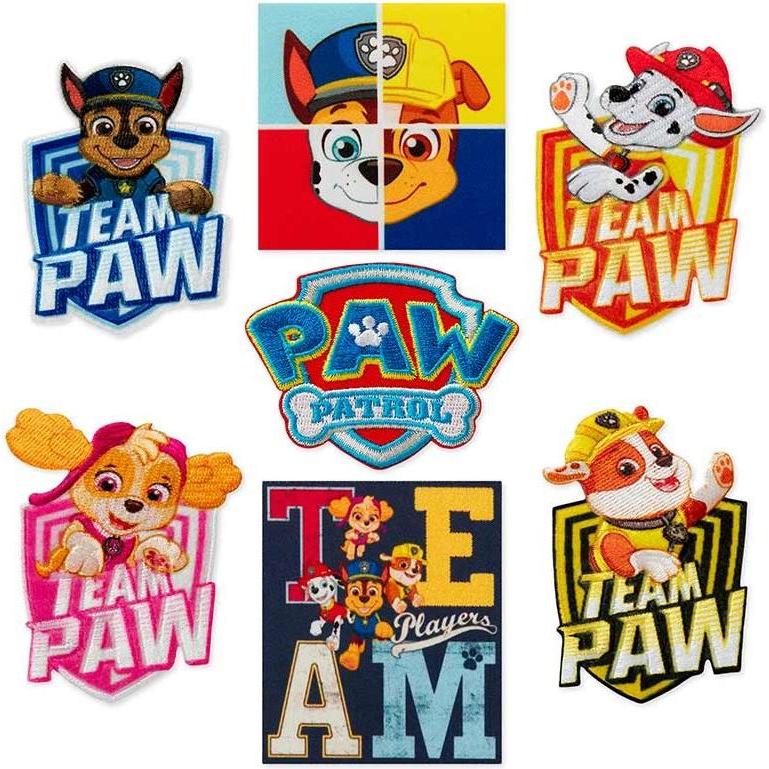 Mono Quick 10-Teilig: Sortiment Paw Patrol, Applikationen, Mehrfarbig
