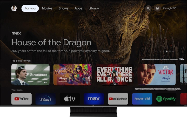 Actual product image TCL 55C809 (55", QLED, 4K, 2023)