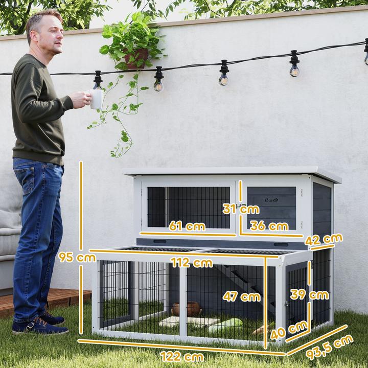 Produktbild PawHut Kaninchenstall