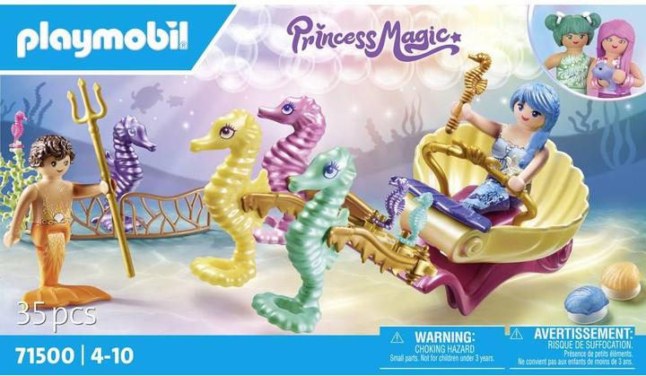 Produktbild Playmobil Meerjungfrauen-Seepferdchenkutsche (71500, Playmobil Princess Magic)