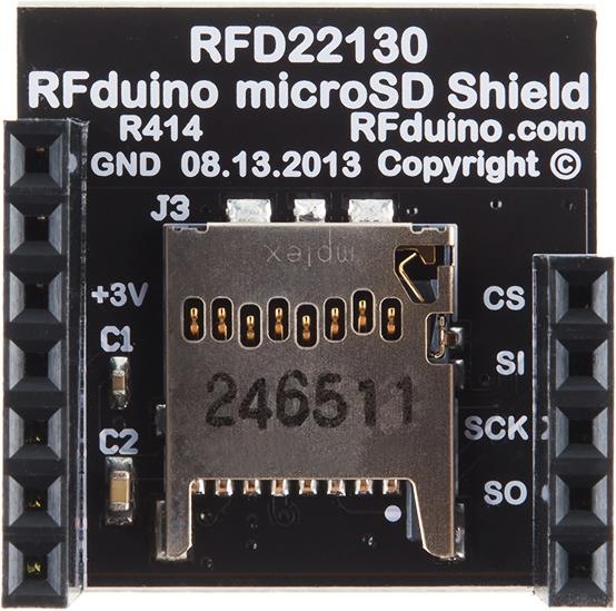 Image du produit RFDuino Bouclier MicroSD (Bouclier)