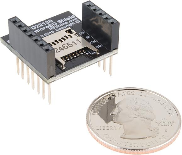 Image du produit RFDuino Bouclier MicroSD (Bouclier)