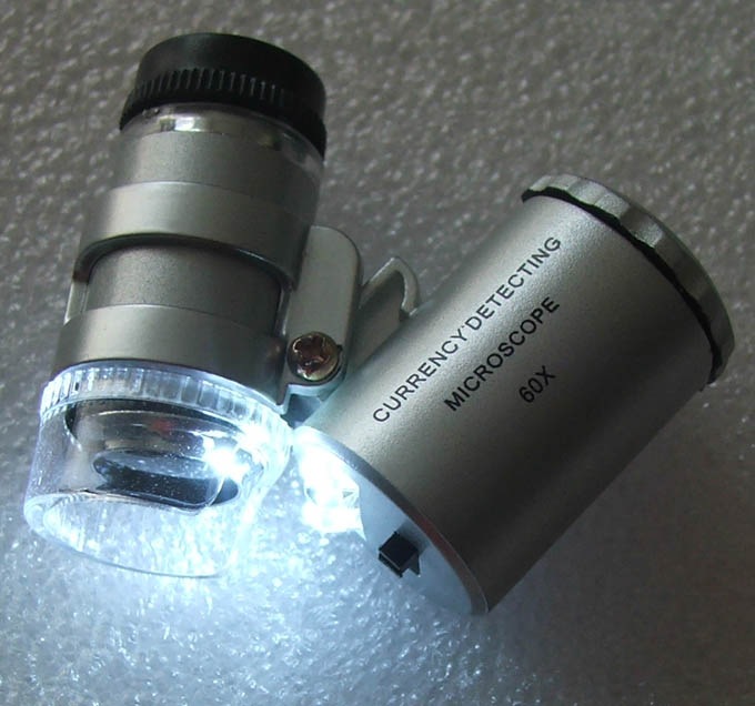 Produktbild Play-Zone 60x Dual-LED Mini-Mikroskop mit UV-LED (Diverse)