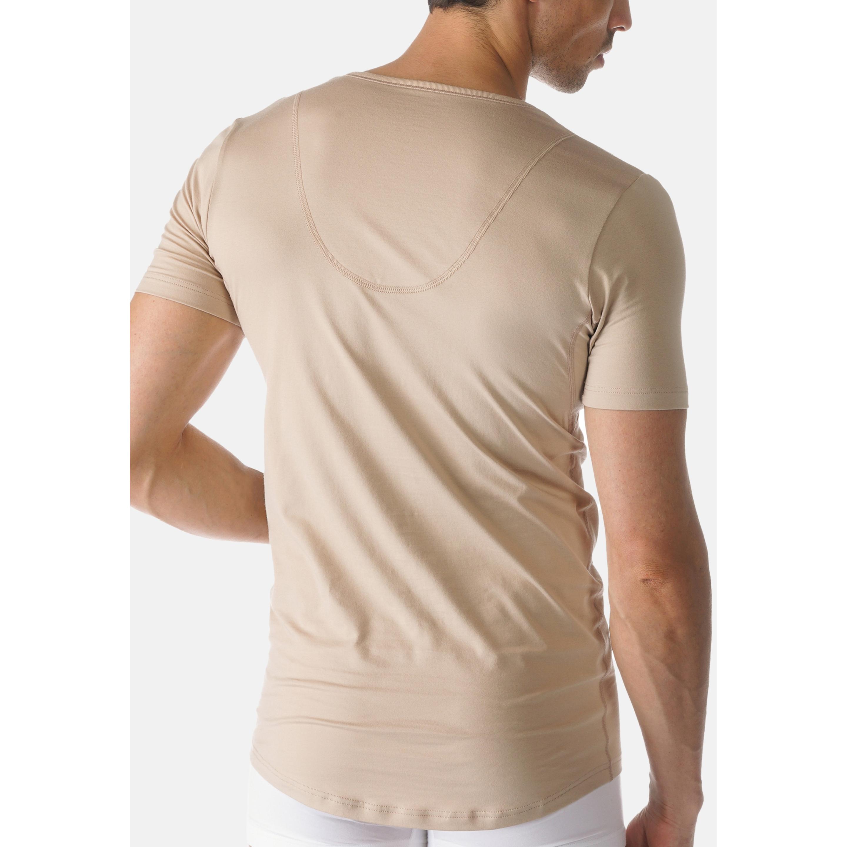 Thumbnail - Mey, Herren, Shirt, 2er Pack Dry Cotton Slim Fit - T-Shirt mit V-Ausschnitt, Beige, (XL)