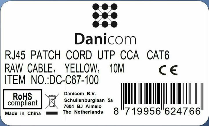 Produktbild Dsit CAT 6 Netzwerkkabel U/UTP (CAT6, 10 m)