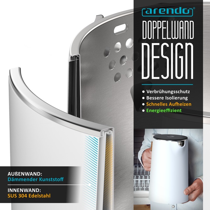 Produktbild Arendo Wasserkocher (1.50 l)