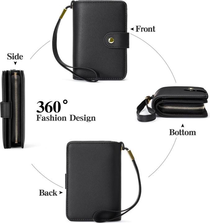 Produktbild Only-Bags.Store Portemonnaie Reissverschluss mit Münzfach & RFID-Schutz