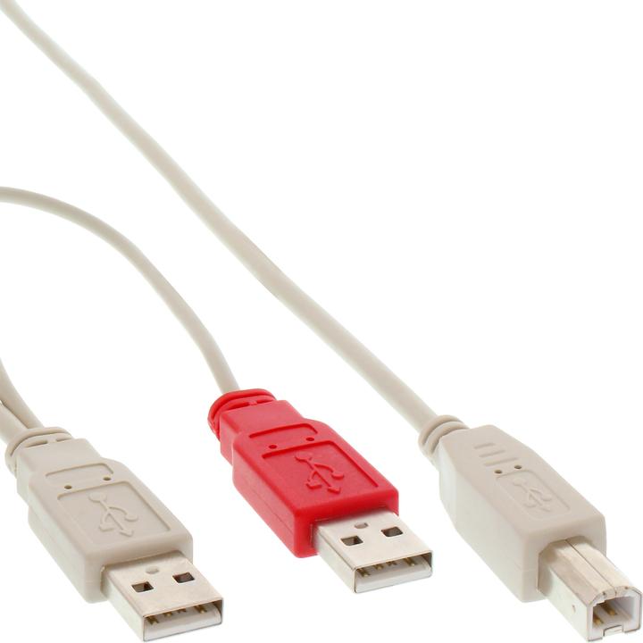 Image du produit InLine Câble de connexion en Y USB 2.0 (1 m, USB 2.0)