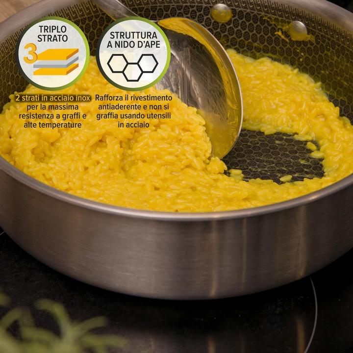 Productafbeelding Kasanova 8-teilige Antihaft-Kochgeschirr mit Glasdeckeln, induktionsgeeignet und ofenfest (Kookpotten en pannenset, Roestvrij staal)