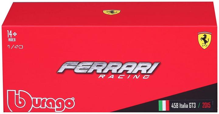 Actual product image Bburago Ferrari 458 Italia GT3 2015