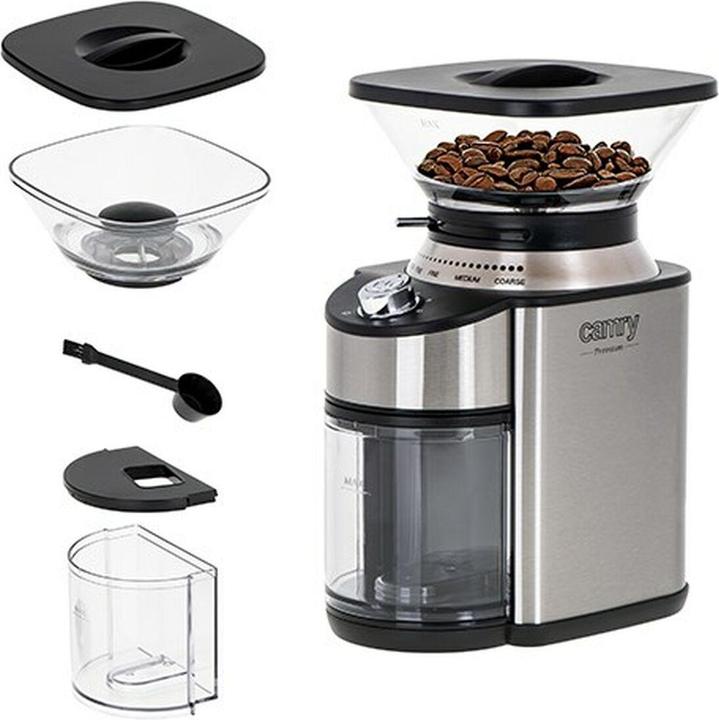 Image du produit Camry CR 4443 Moulin à café, acier inoxydable (Fiche CH)