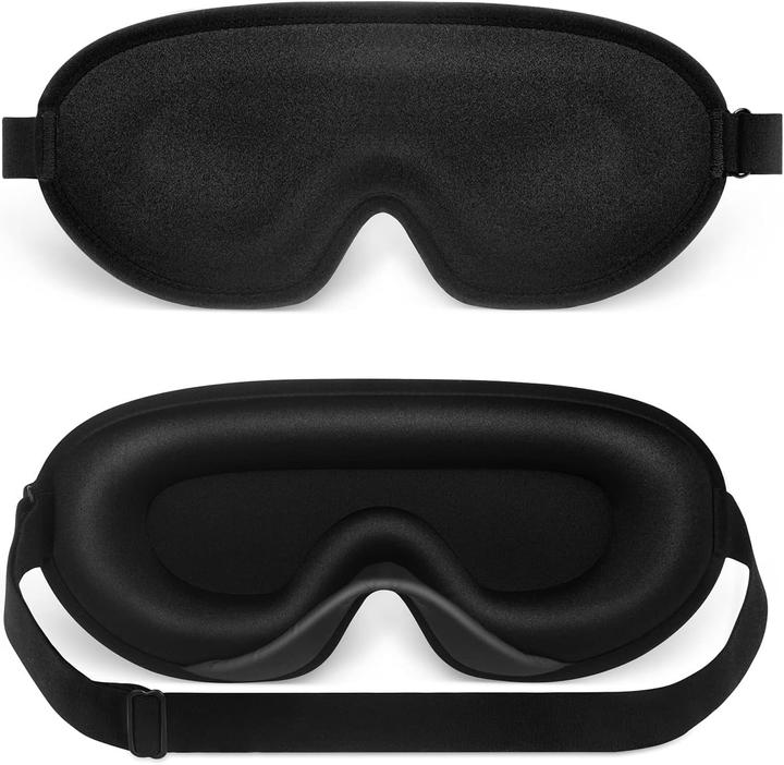 Actual product image Swissdetector 3D sleep mask - pressure-free - ultra-soft - adjustable (Sleeping mask)