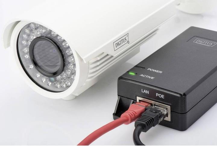 Produktbild Digitus PoE+ Energieversorger Injector 48V 30W 10/100/1000 Mbit RJ45 LAN Eingang RJ45 PoE Ausgang... (802.3at (PoE+), 30 W)