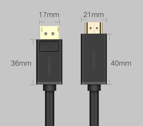 Image du produit Ugreen Display Port – HDMI (Typ A) (1.50 m, DisplayPort, HDMI)