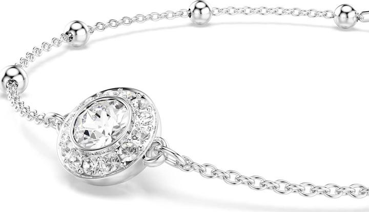Actual product image Swarovski Una Angelic Armband Rundschliff Weiss Rhodiniert (24 cm, Swarovski Metal)