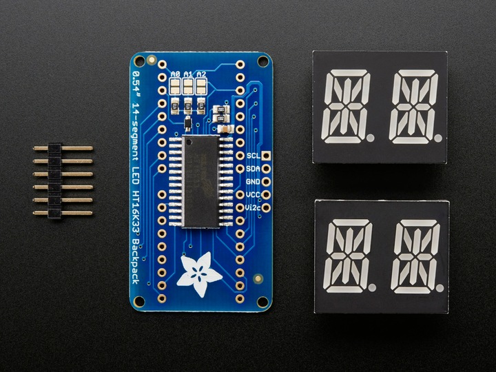 Produktbild Adafruit Alphanumerisches Display Weiss 4 Zeichen I2C (Display)