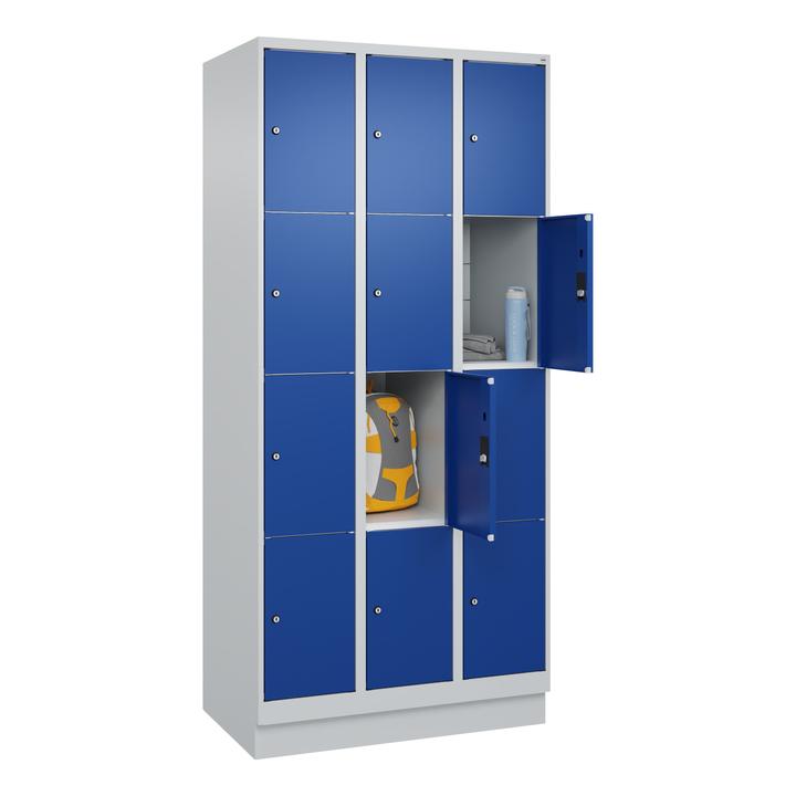 Actual product image C+P Fächerschrank Classic Plus, 4 Fächer übereinander, Abteilbreite 30 cm, mit Sockel (90 cm, 195 cm)