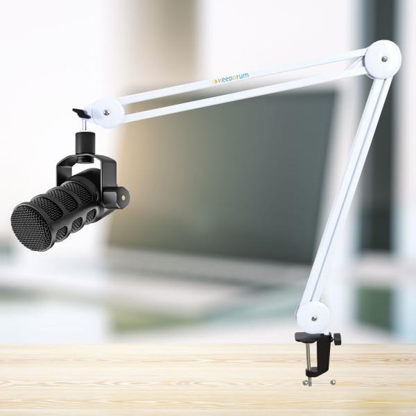Produktbild RØDE Podmic USB XLR Mikrofon mit Gelenkarm Weiss