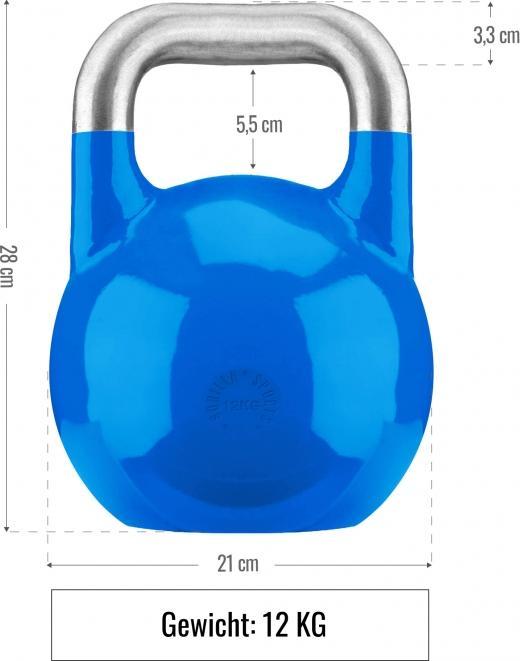 Produktbild Gorilla Sports Kettlebell Competition (1 x 12 kg)