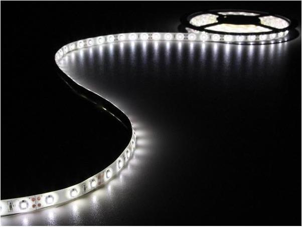 Actual product image LED Strips Consumer KIT WITH FLEXIBLE LED STRIP AND POWER SUPPLY - COLD WHITE - 300 LEDs - 5 m - 12 VDC (Cold White, 500 cm, Indoor)