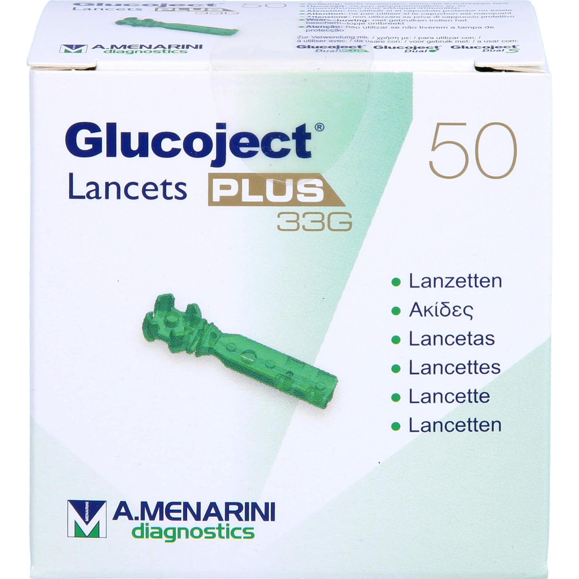Berlin-Chemie, Bluttest, Glucoject Lancets PLUS 33G, 50 St LAN (Lanzette)