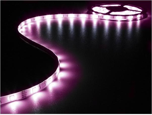 Actual product image Velleman FLEXIBLE LED STRIP - RGB - 150 LEDs - 5 m - 12 V (Green, Blue, Red, 500 cm, Indoor)