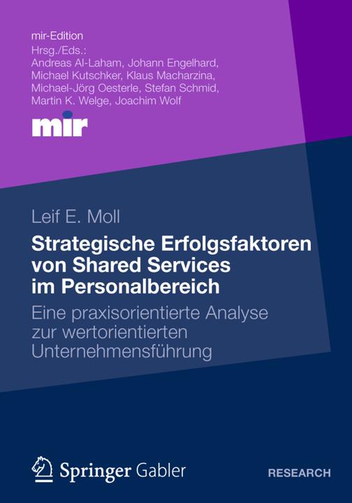 Produktbild Strategische Erfolgsfaktoren von Shared Services im Personalbereich (Deutsch, Leif Moll, 2012)