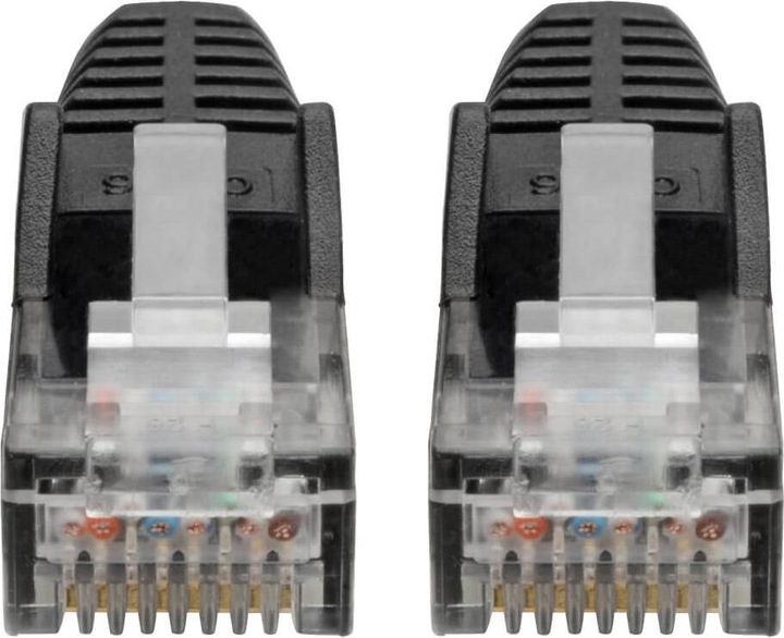 Image du produit Eaton Cat6 Gigabit Snagless Molded UTP Ethernet Cable RJ45m/M Black 6-in. 15.24cm (U/UTP, CAT6, 0.15 m)