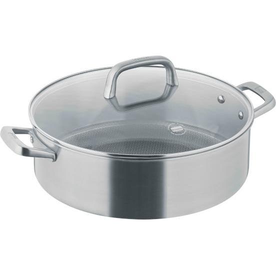 Berndes Servierpf.Tricion Resist 28 mD, Pfanne + Kochtopf, Silber