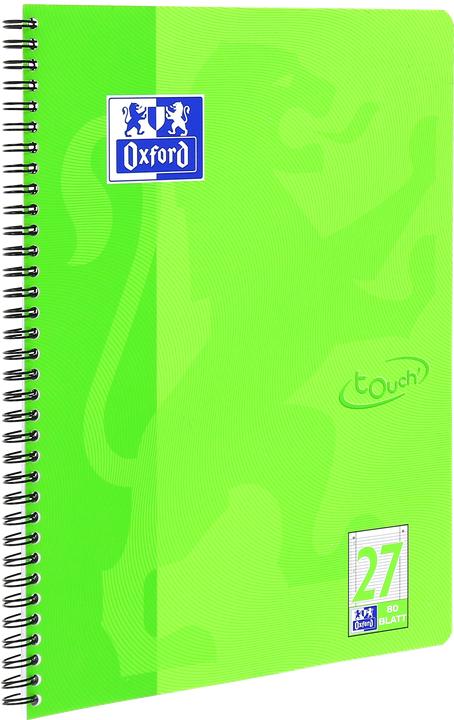 Actual product image Oxford College notepad Touch (A4+, Lined, Hardcover)