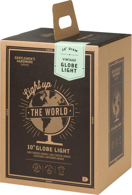 Image du produit Gentlemen's Hardware Vintage Globe Light 10" (EU Plug) (25.40 cm)