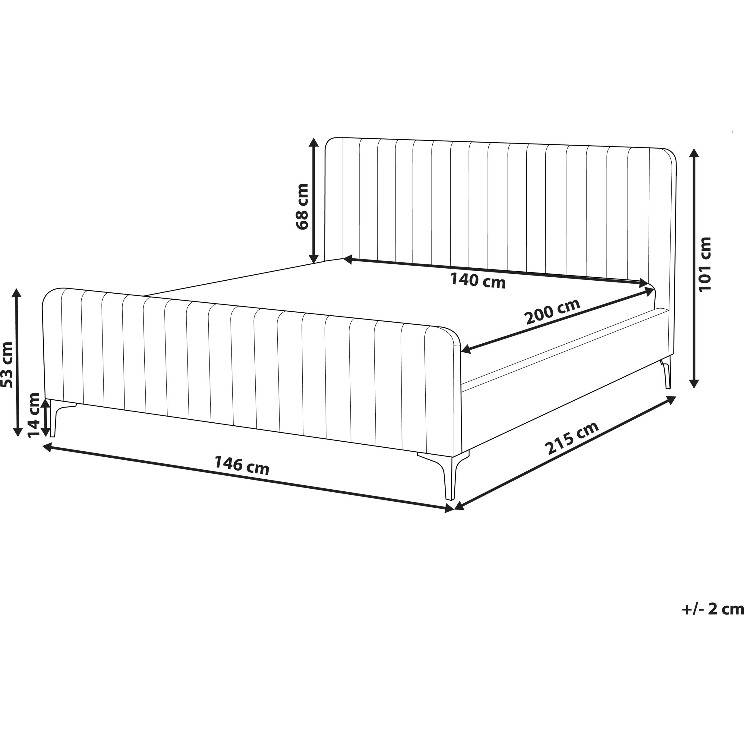 Thumbnail - Beliani, Bett, Lunan (140 x 200 cm)