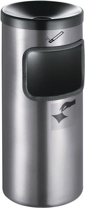 Actual product image TKG Safety wall ashtray Ø180xH410mm red with tipping device