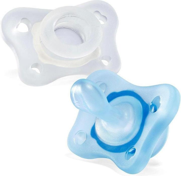 Actual product image Chicco Physiological soother PHYSIO FORMA SOFT mini silicone BOY 0-2m (2x)