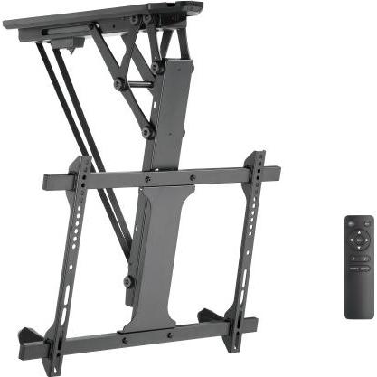 Norka Motorisierte und klappbare TV-Deckenhalterung mit Fernbedienung, 35 kg. 32" - 70" (Soffitto, 35 kg, 32" - 70"), Supporto da parete TV, Nero