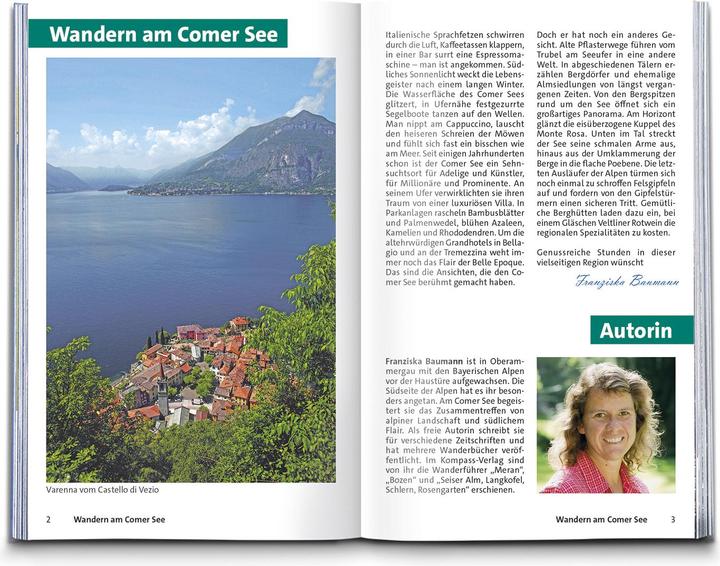 Produktbild Wanderführer Comer See, 50 Touren mit Extra-Tourenkarte (Deutsch, Franziska Baumann, 2025)