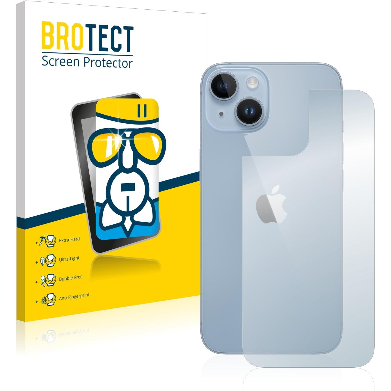 BROTECT AirGlass Panzerglasfolie (1 Stück, Apple iPhone 14), Smartphone Schutzfolie, Transparent
