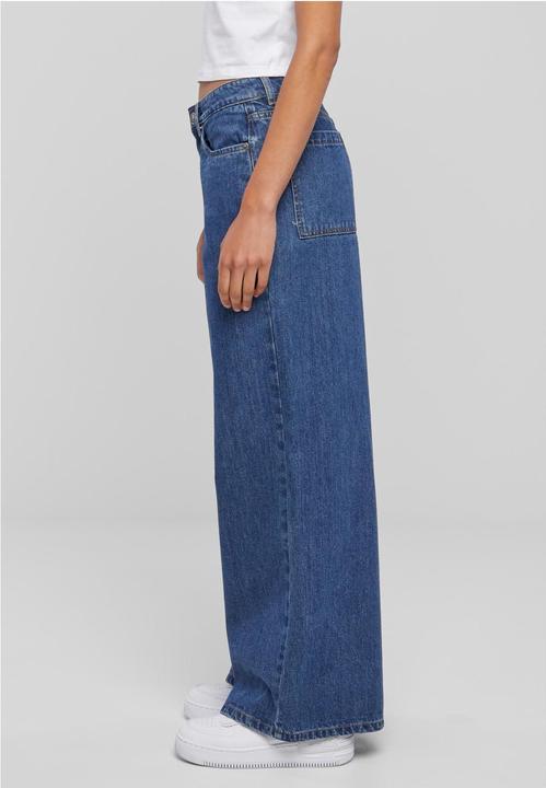 Actual product image Urban Classics Ladies Mid Waist Wide Denim (26)