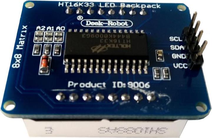 Produktbild Deek-Robot DK 8x8 LED Matrix Rot mit HT16K33 Backpack (Stromkomponente)
