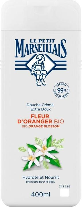 Actual product image Le Petit Marseillais Extra Gentle Shower Cream Organic Orange Blossom (400 ml)