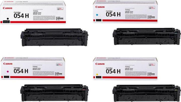 Actual product image Canon 4 Original Toner 054H i-SENSYS LBP623Cdw LBP621Cw MF645Cx MF643Cdw MF641Cw