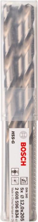 Produktbild Bosch Professional Zubehör PRO Metal HSS-G Spiralbohrer, 12 x 134 x 205 mm (12 mm)