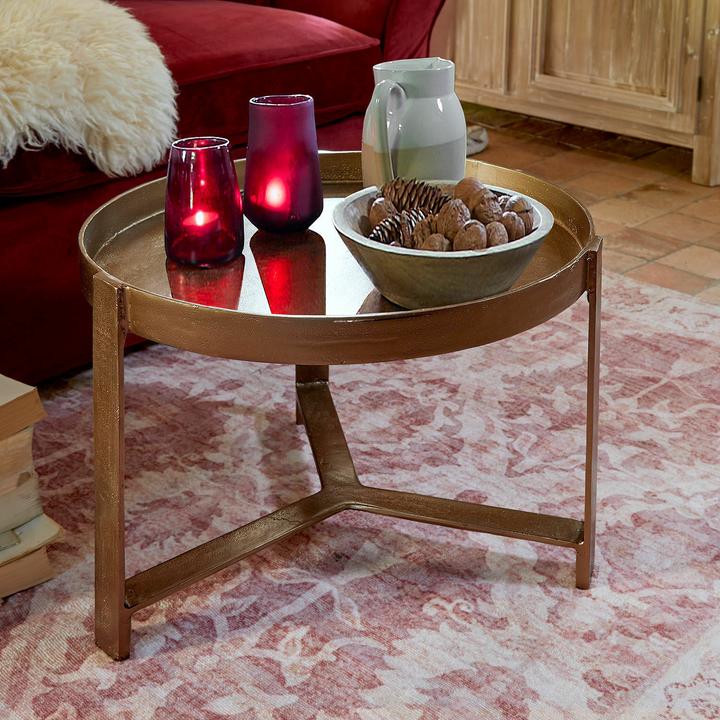 Image du produit Loberon Couchtisch Mirouette antikmessing (62 x 41 cm)