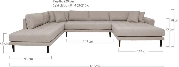 Actual product image House Nordic Lido (Sofa landscape)