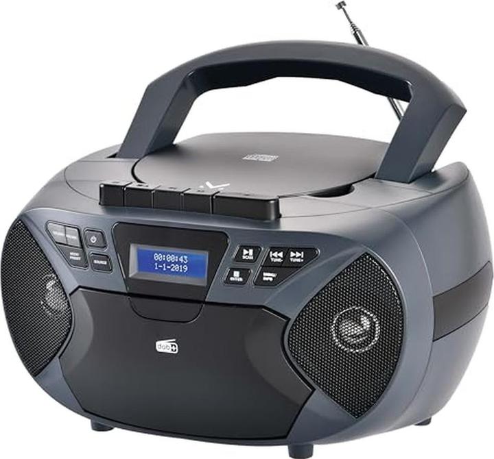 Majestic Neu AH-2430 DAB-Analoges tragbares Stereosystem Schwarz (DAB+, FM, DAB)