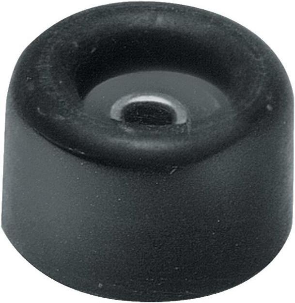 Prestien & Knüppel Butoir de porte Ø 40 mm hauteur 40 mm caoutchouc noir montage sur cheville