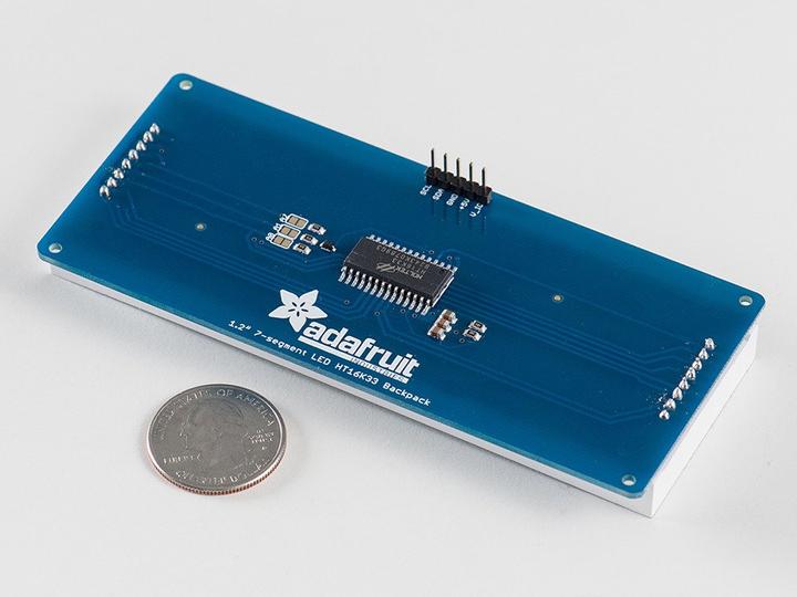 Produktbild Adafruit 1.2" 4-Digit 7-Segment Display w/I2C Backpack Red
