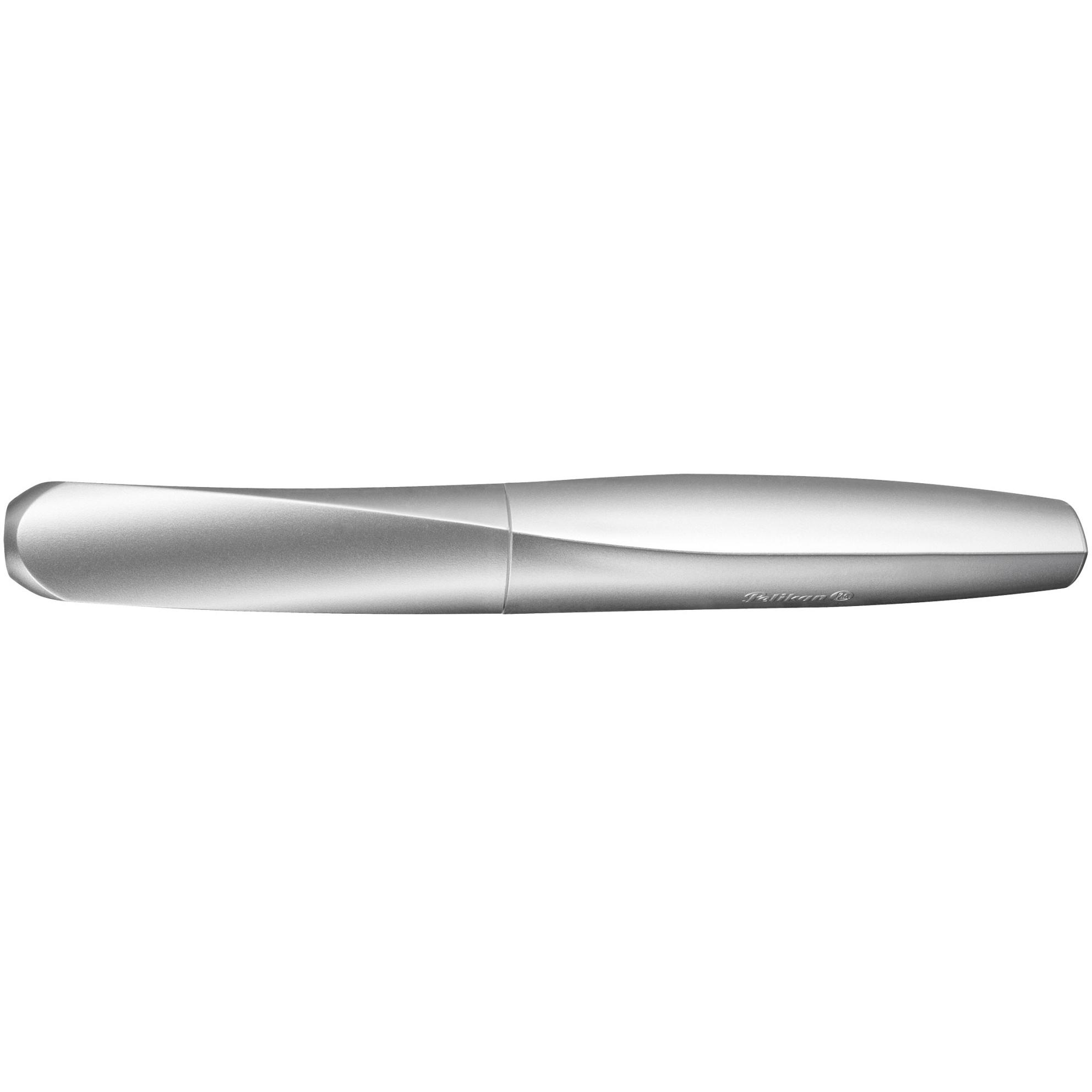Thumbnail - Pelikan, Schreibstifte, Tintenroller Twist (Silber, 1 x)