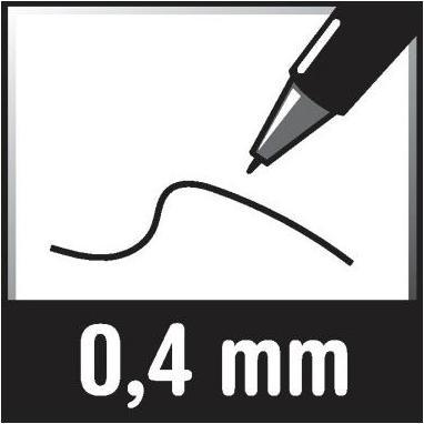 Bic, Schreibstifte,  Fineliner intensity 0,4mm schwarz (Schwarz, 12 x)