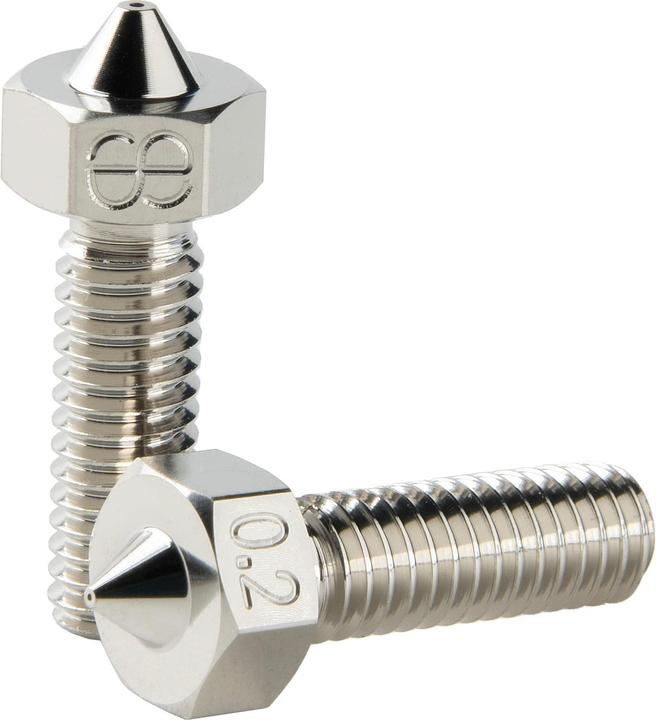 Actual product image Dropeffect XG M4 Threaded Plated Copper Nozzle 0.2/1.75mm